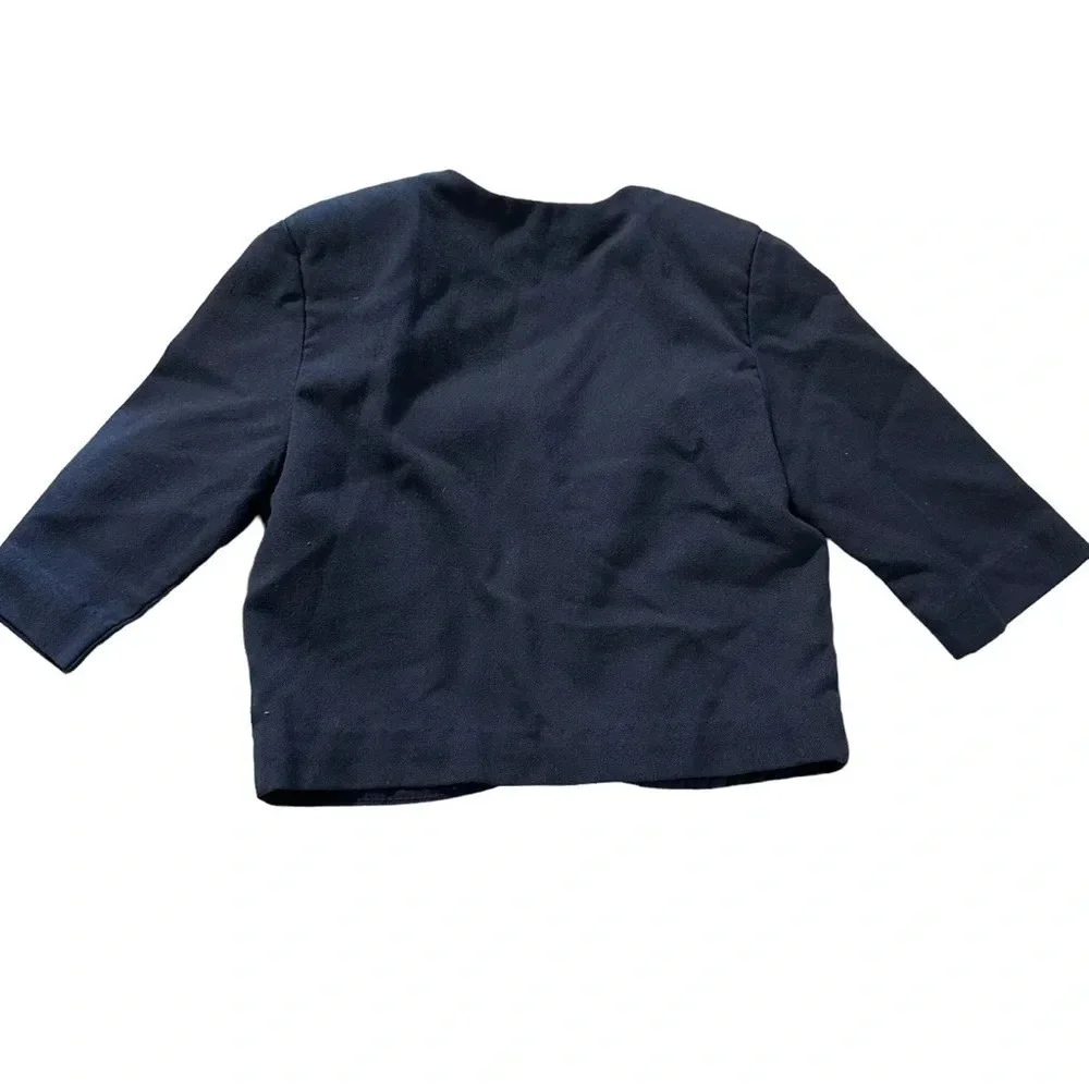 Vintage baby boy size 12 months Yacht Club blue blazer